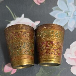 Vintage Brass Tea Cups - Inv.no.501